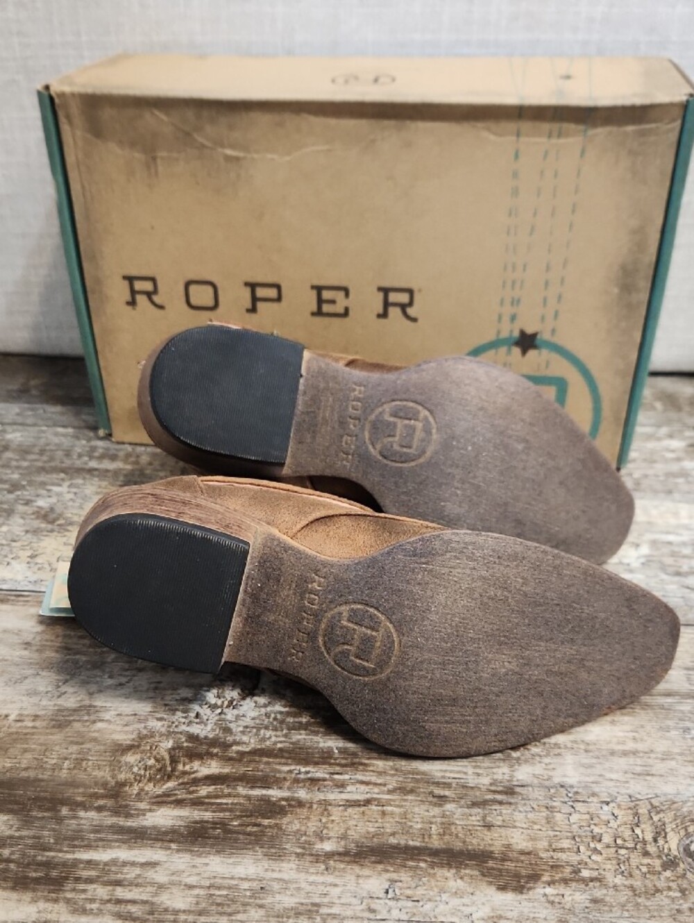 Roper Willa- Tan Brown Cutout Buckle Ankle Boots - Picture 5 of 6